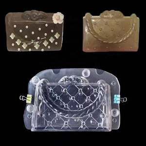 Bolso de cuero 3D para mujer, molde de Chocolate, bolso de plástico DIY, modelo de herramientas para hornear Chocolate - Product Image 4