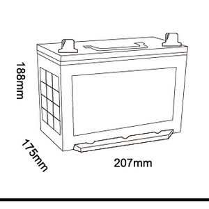 Batería Recargable para Automóviles TCS Sellada y Libre de Mantenimiento 54459Mf 44Ah Din para Cargadoras - Product Image 2