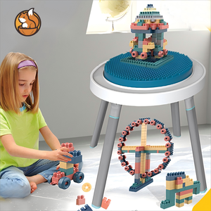 Cadre en plastique durable Blocs de construction <span class=keywords><strong>Jumperoo</strong></span> pour bébé Table et chaise transat pour bébé pour sauter et divertir les marcheurs de bébé - Product Image 6