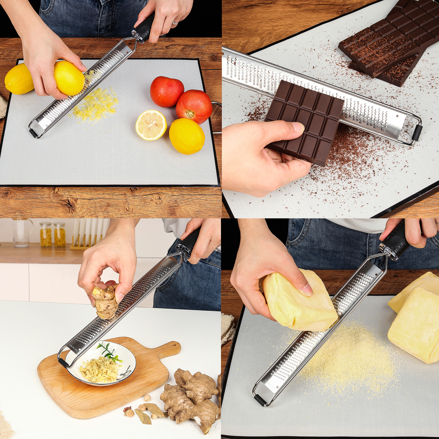 Grattugia per formaggio al limone in acciaio inoss... - Vicedeal