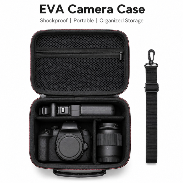 Custom EVA Camera Case Shockproof Hard Shell Carrying Case for DSLR Camera Photography Equipment Storage Bag OEM ODM