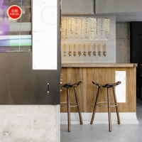 Ensemble de table et de chaises de bar en bois moderne sur mesure pour hôtel, café, salle à manger