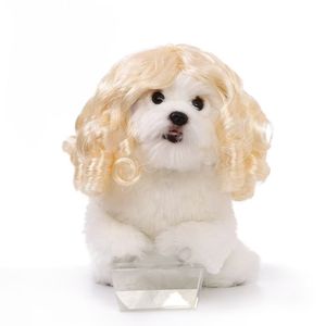 Pet Wig Cat <b>Dog</b> Universal Wig Pet Christmas Halloween Big Wavy Hair <b>Dog</b> Wig Accessory - Product Image 2