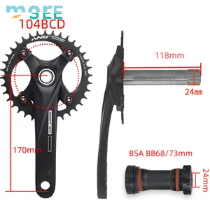 SeeMore 104BCD 34T/36T MTB Bicycle Chain Ring Bundle Positive And Negative Discs Bike Chain Wheel for Mountain Road Wheels