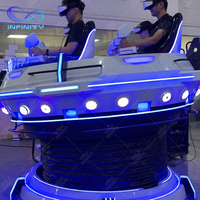 VR UFO 9D cinéma système de prise de vue en réalité virtuelle VR cinéma 4 sièges 9D VR simulateur chaise Machine
