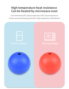 Reusable Silicone Sphere Ice Tray Bpa Free Easy Release Ice Cube Mold For Cold Brew Coffee <b>Milk</b> <b>Shake</b> Beer Party - Product Image 6