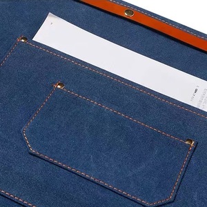 Tạp Dề Thời Trang Màu Đen Bán Chạy Tạp Dề Eo Một Nửa Tạp Dề Chuyên Nghiệp Có Túi - Product Image 5