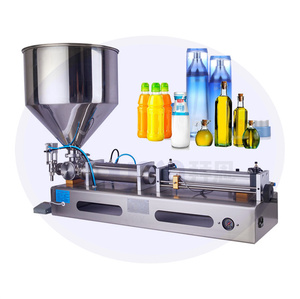 Semi-Auto <b>Shampoo</b> Peanut Butter Honey Sauce Yogurt Cosmetic Cream Tube Liquid <b>Bottle</b> Filler Pneumatic Filling Machines - Product Image 1