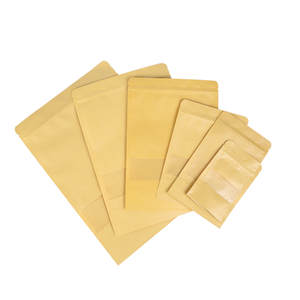 Nhà máy cung cấp bao bì <span class=keywords><strong>Pouch</strong></span> kraft giấy tùy chỉnh in Zip-Lock túi thực phẩm với cửa sổ - Product Image 6