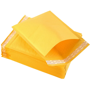 Sacs d'expédition en papier kraft à bulles autocollants sécurisés personnalisés antichoc imperméables écologiques biodégradables de type enveloppe - Product Image 1