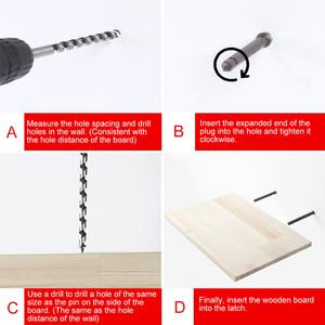 <span class=keywords><strong>Staffa</strong></span> per ripiano in legno in ferro resistente per unghie invisibili nascoste per parete da libreria con supporto per <span class=keywords><strong>staffa</strong></span> nascosta - Product Image 5
