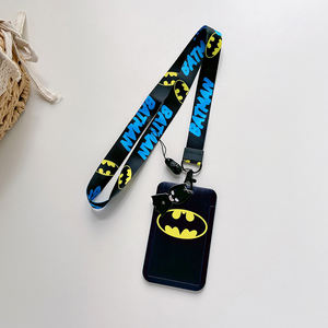 Cartoon Cool <strong>Marvel</strong> Iron Man Captain Spider Man Bat Man <strong>Card</strong> Holder With Pendant Anti-Lost Strap Lanyards ID Badge <strong>Cards</strong> Cover - Product Image 4