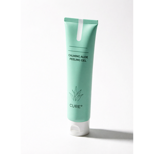 Gel exfoliant apaisant à l'aloe vera Cure Calming 150ml, gommage facial apaisant pour tous types de peaux - Product Image 1