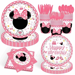 Servilletas de Papel con Temática Alegre de <span class=keywords><strong>Minnie</strong></span> Mouse para Fiesta de Cumpleaños Infantil - Product Image 1