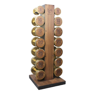 Phòng tập thể dục thiết bị bằng gỗ quả tạ giá sang trọng Nhà thiết lập phòng tập thể dục dumbells cấp bằng sáng chế sản phẩm - Product Image 3