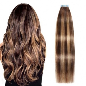 <b>HAIR</b> High Quality No Shedding and tangle Tape in Double Drawn 100% Human Remy <b>Hair</b> Silky Virgin Tape <b>Hair</b> <b>Extension</b> - Product Image 2