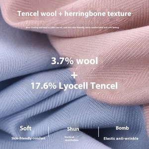 Antirughe Lyocell <span class=keywords><strong>lana</strong></span> elasticizzata camicia da uomo a maniche lunghe uomo manica lunga con bottoni camicie - Product Image 4