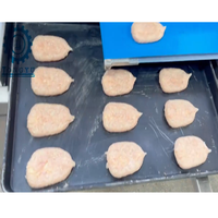 Ligne de production automatique de poulet frit, machine de transformation du poulet commerciale pour les restaurants de restauration rapide en Arabie Saoudite