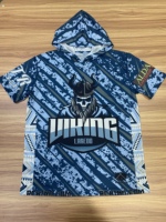 T-shirt à manches courtes en polyester avec logo personnalisé, impression par sublimation, impression numérique 3D, sans décoloration, faible MOQ