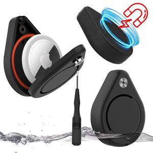 Funda protectora <span class=keywords><strong>impermeable</strong></span> antiarañazos <span class=keywords><strong>para</strong></span> Airtag Tracker, funda magnética negra <span class=keywords><strong>para</strong></span> motocicletas, bicicletas, equipaje - Product Image 1