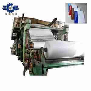 Machine à papier A4 de 1880 mm |   Ligne de fabrication de papier à écrire et de papier pour cahiers 8-12 TPD |   Équipement de production de papier culturel GR - Product Image 1