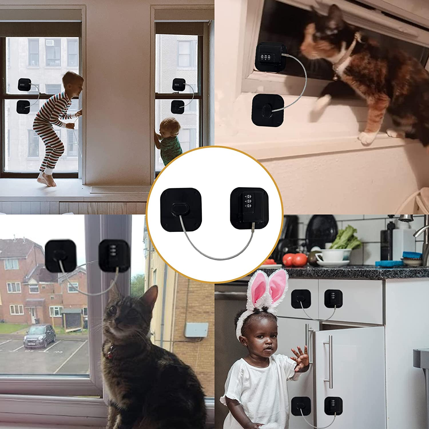 Serratura Per Porta Frigorifero E Congelatore Per Bambini, Chiusura A Prova Di Bambino Senza Attrezzi~p150306655 - Foto 5