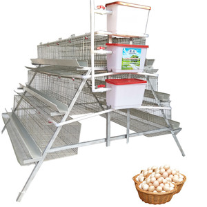 Gabbia per Galline Ovaiole a 3 Livelli e 4 Stanze, Capacità 96 Uccelli, Produzione Cinese, Design Gratuito per il Botswana - Product Image 1
