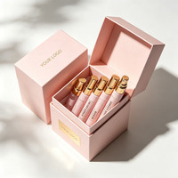 Boîte d'emballage de luxe pour échantillons de parfum en gros, coffrets cadeaux rigides pour parfums, boîte d'emballage pour ensemble de parfums à l'encre de soja, vente chaude