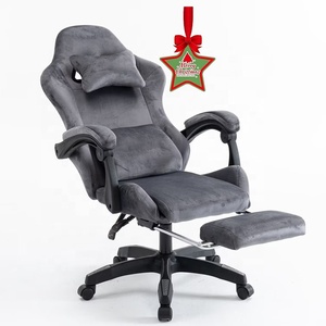 DDP UE OEM Plancher Multi-fonction Ergonomique Pivotant Racing Mobilier de Bureau Alcantara Velours Chaise de Jeu pour Silla Gamer Noël - Product Image 1