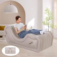 Canapé gonflable en PVC entièrement automatique moderne, fauteuil simple et paresseux, coussin d'air portable pour salon, chambre à coucher