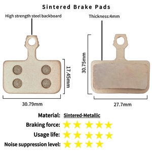 CORERIDE özel toptan <span class=keywords><strong>MTB</strong></span> dağ bisikleti disk fren pedleri aşınmaya dayanıklı düşük gürültü bisiklet hidrolik tüm metal dilsiz fren balataları - Product Image 5
