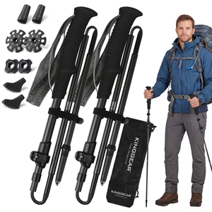 <span class=keywords><strong>Bastones</strong></span> <span class=keywords><strong>de</strong></span> <span class=keywords><strong>Trekking</strong></span> Plegables KingGear Ultraligeros <span class=keywords><strong>de</strong></span> 5 Secciones con Empuñaduras <span class=keywords><strong>de</strong></span> Espuma EVA para Viajes y Senderismo - Product Image 1