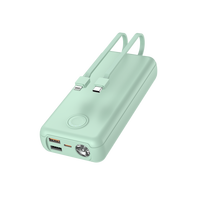 Nouveaux produits 2025 usines chinoises 20000mAh grande capacité 22.5W charge rapide avec câbles intégrés chargeur banques d'alimentation portables