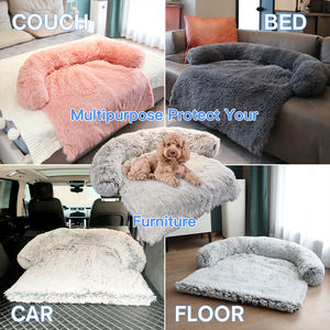 Canapé-lit pour chien en <span class=keywords><strong>peluche</strong></span> douce et moelleuse Lit pour chien durable Couverture détachable pour animaux de compagnie Tapis de couchage pour canapé-lit Coussin - Product Image 5