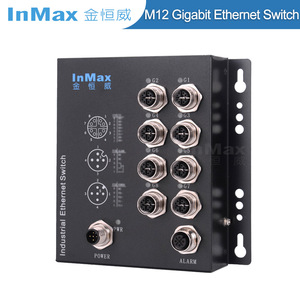 EN50155 8x100 Mbps D קוד IP40 2 יציאת עוקף M12 רכבת <span class=keywords><strong>ethernet</strong></span> מתג - Product Image 6