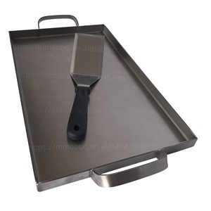 Commercial Stainless Steel <strong>Plancha</strong> Griddle Plate Frying Pan for <strong>BBQ</strong> - Product Image 5
