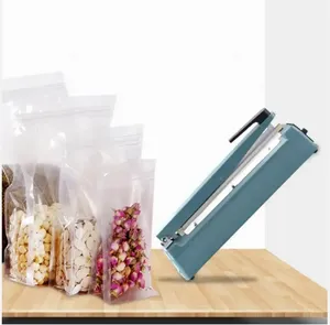 식품 가방 실러 비닐 봉투 스낵 쿠키 보관 휴대용 수동 실러 용 휴대용 칩 백 실러