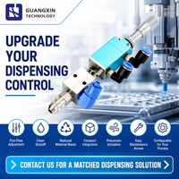 Vanne de distribution pneumatique réglable Guangxin avec contrôle anti-goutte 2kg 0V/0W pour mastic silicone