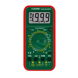 KJ9208B+ Hot Sale China 1999 Counts Digital Multimeter Auto Range Transistor Tester Clamp Meter