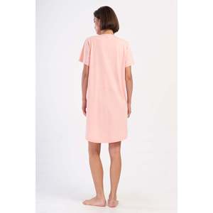 เสื้อคลุมแขนสั้นคอกลมไซส์ XXL สำหรับผู้หญิง พร้อมกระเป๋าทรงรี ชุดนอนใส่สบาย - Product Image 1