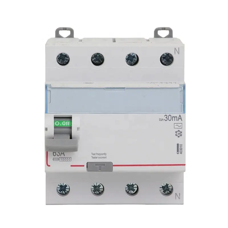 30mA 100mA 300mA 500mA DX3-ID Circuit Breaker 4P 10A 16A 20A 25A 32A 40A 63A Electronic RCCB 2P Earth Leakage Circuit Breaker