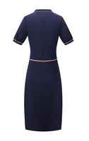 Ensemble de tenue professionnelle pour enfants : Hôtesse de l'air, Hôtesse de bord, Employé d'hôtel – Blouse et robe en Spandex à imprimé numérique