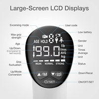EH201R Dinamometer Tangan Digital Fungsi Pengukuran & Pelatihan Alat Uji Kekuatan Genggaman Elektronik Dinamometer Tangan Elektronik Pintar LED