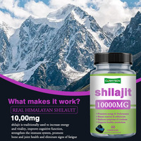 OEM ODM 10000mg Shilajit Capsules Supplément pour Favorise la performance énergétique et réduit les symptômes Tirage pour adulte