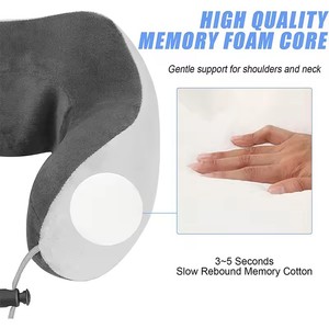 Produits de résolution de problèmes en usine OEM Coussins électriques pour le cou en forme de U avec chaleur du cou Oreiller de massage infrarouge shiatsu - Product Image 4