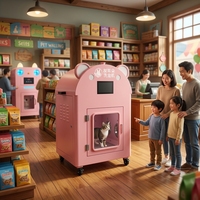 Armoire de séchage verticale intelligente pour animaux de compagnie avec écran tactile 7 pouces, entièrement automatique, pour le lavage et le toilettage, eau enrichie en hydrogène, certifiée CE