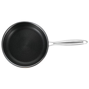 La sartén de acero inoxidable es antiadherente y compatible con varias tapas de estufa - Product Image 2