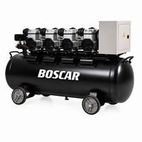 Compresseur d'air électrique portable Boscar 160L, 220V, 4x1680W, 560L/min, 8-10 bars, pompe à air pour garage