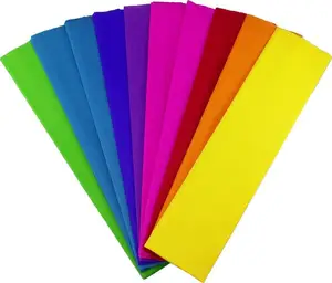 Ever Bright vente en gros 17g 20g 20-100% papier crêpe extensible personnalisé coloré bricolage fleur artificielle papier crêpe