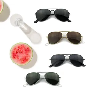 Trendy Luxury Square Sunglasses High Quality Spring Hinge Metal UV400 Protection Custom Logo for Men